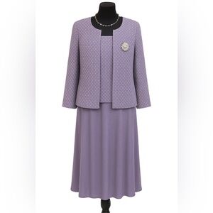 Alex Evenings Dress and Blazer Ensemble